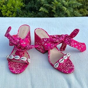 Schutz bandana Malia heeled sandals